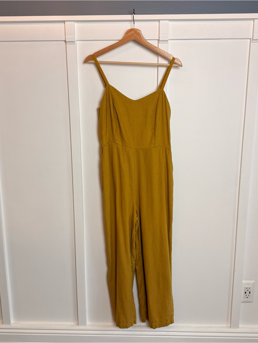 Old Navy Jumpsuit Sz M Mustard Yellow